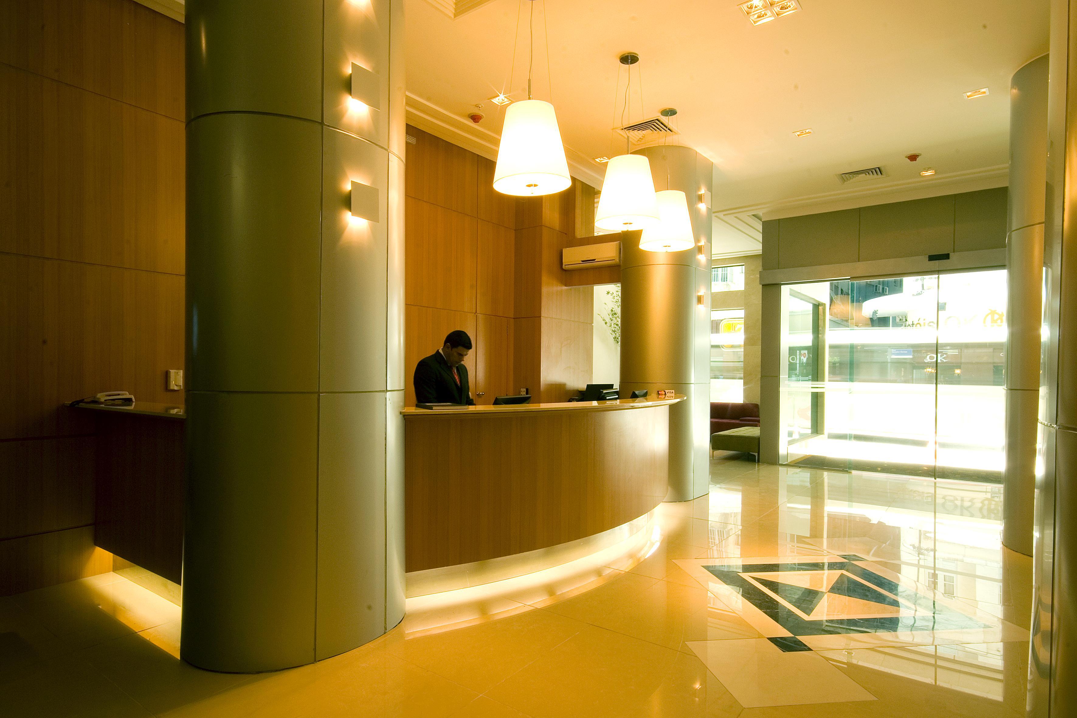 Hotel Atlantico Business Centro Rio de Janeiro Dış mekan fotoğraf Reception desk of a modern hotel